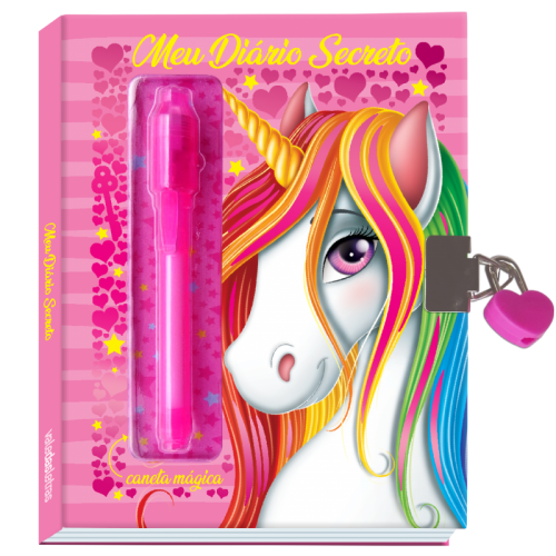 VALE - MEU DIARIO SECRETO - ROSA - UNICORNIO