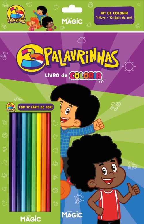 MAGIC KIDS - KIT LAPIS DE COR - 3 PALAVRINHAS